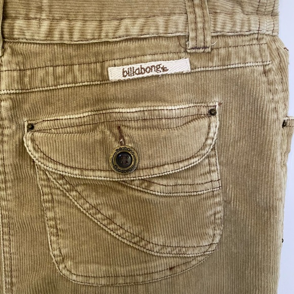 Billabong Brown Corduroy Mini/Mid length Casual Skirt. Sz 6 - Picture 9 of 15